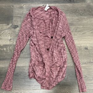Athleta • Ribbed Revolve Cardigan • Size Large